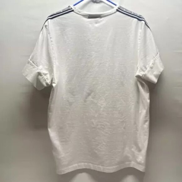 Michael Kors Logo Patch Short Sleeved Tee White Black Men's XL Athleisure EUC - Picture 3 of 8